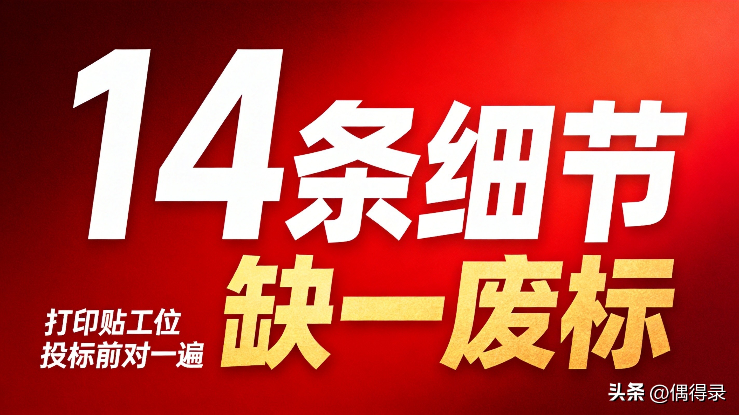 2026投标政策红利标书编制细节核查_招标废标的情况有哪些_资质业绩闭环审查要点