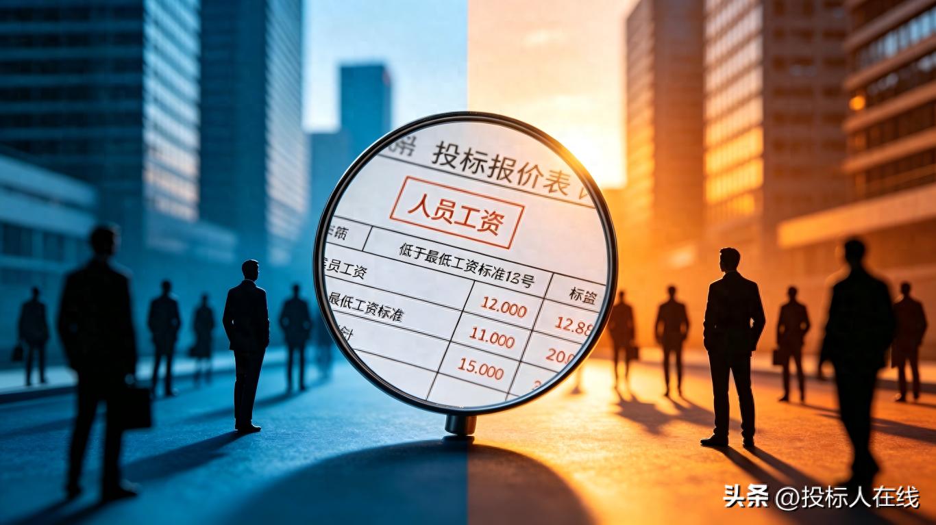 投标报价合理性论证_招标废标的情况有哪些_低于最低工资标准报价