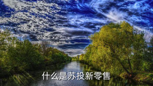 什么是苏投新零售