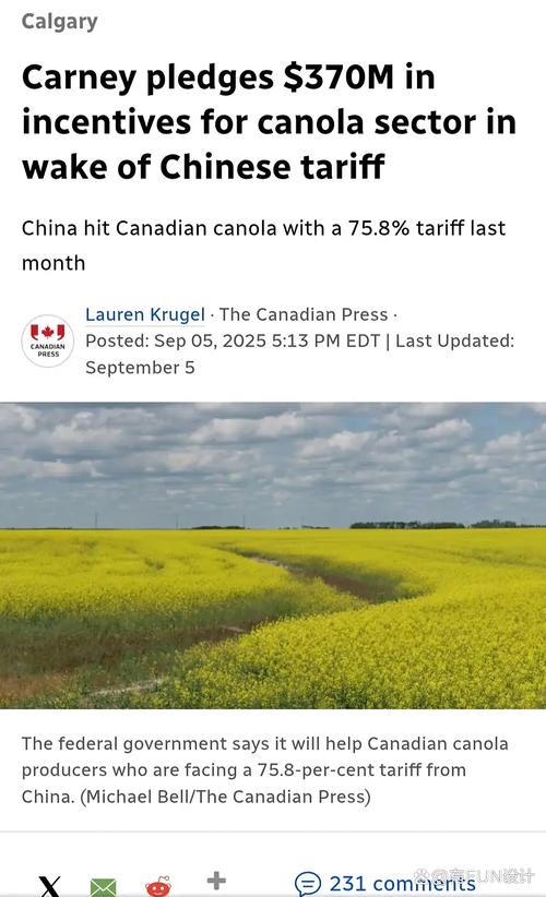 加拿大对中国加征关税_加拿大油菜籽出口受阻_粮油市场报 中加谈判无果而终